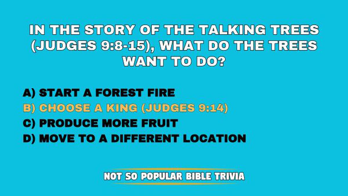 Not So Popular Bible Trivia 2 image number null